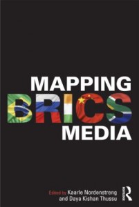 Cover: Nordenstreng/Thussu (Eds.) (2015). Mapping BRICS media.